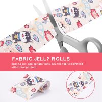 40 PCS Jelly Roll Cotton Fabric Quilting Strips DIY Sewing Craft Fabric Bundle Patchwork Supplies 6.5X50cm