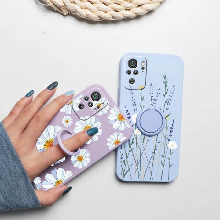 for-redmi-note-10-pro-case-flowers-magnetic-ring-holder-silicone-phone-back-cover-for-xiaomi-redmi-note-10s-note10-10pro-bumper