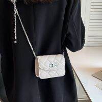 Hoyoho กระเป๋าแฟชั่นกระเป๋าโซ่ Linger-End ความรู้สึก INS Cross-Body กระเป๋าอเนกประสงค์กระเป๋าทรงสี่เหลี่ยมขนาดเล็ก