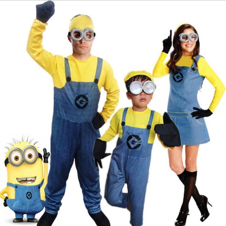 Minion jumpsuit Despicable Me cosplay costumes Boys Girls kids adult ...