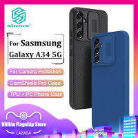 Casing Pc แฟชั่น Nillkin สำหรับ Samsung Galaxy A34 5G เคสเคสมือถือปกป้องด้านหลังเพื่อความเป็นส่วนตัวและกันกระแทก