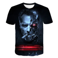 ใหม่ T erminator ชุด T800โชคชะตามืด3D ตัวการ์ตูนพิมพ์เสื้อยืดสไตล์ฮาราจูกุเสื้อยืดฤดูร้อนผู้ชายท็อปส์ลำลอง