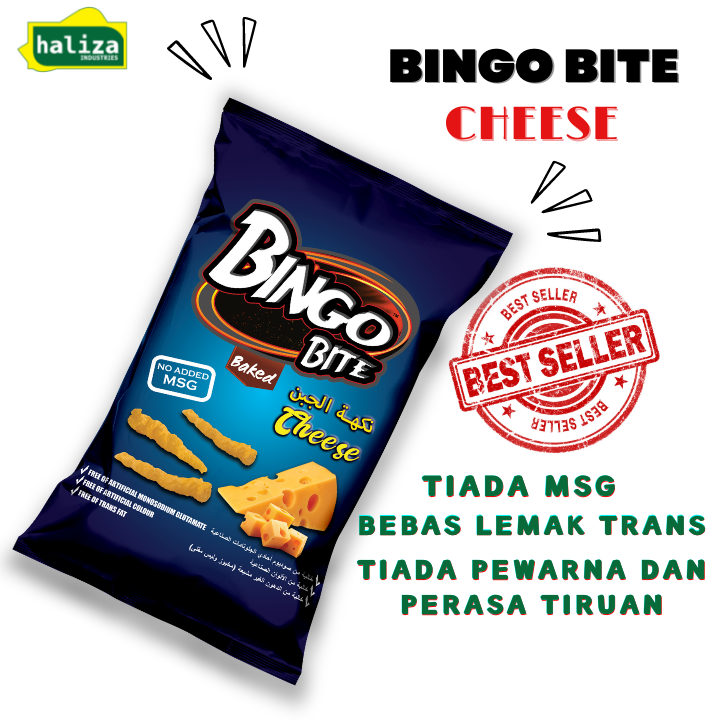 Bingo Bite Cheese Halal Viral Snack / Keropok / Kerepek / Chip