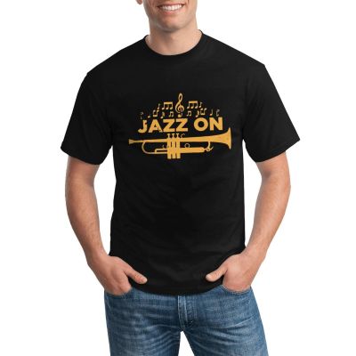 Comics Mens Summer Gildan Tshirt Vintage Jazz On Trumpet Various Colors Available