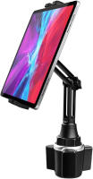 Cup Holder Tablet Mount, woleyi Car/Truck Cupholder Phone iPad Holder Stand with Adjustable Arm for iPad Pro 9.7, 11, 12.9/Air/Mini, Samsung Galaxy Tabs, iPhone, More 4-13" Cell Phones and Tablets