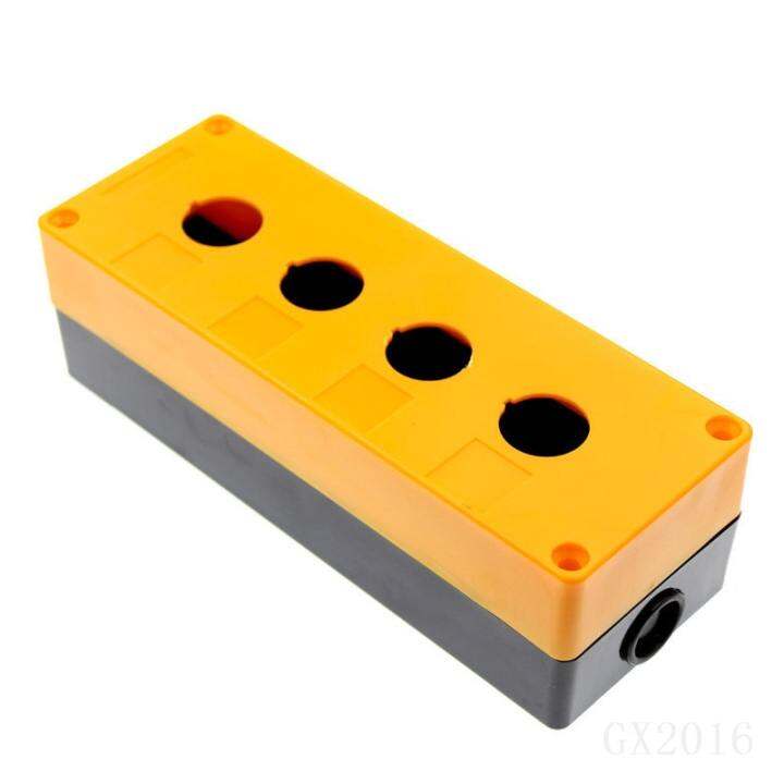 Waterproof Push Button Switch Control Station Box 22mm 4 Button Hole