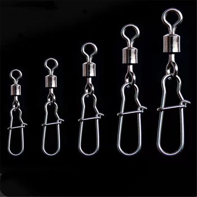 【CW】 20pcs/lot Fishing Swivels Interlock Pin Rolling Swivel Fishhook Accessories