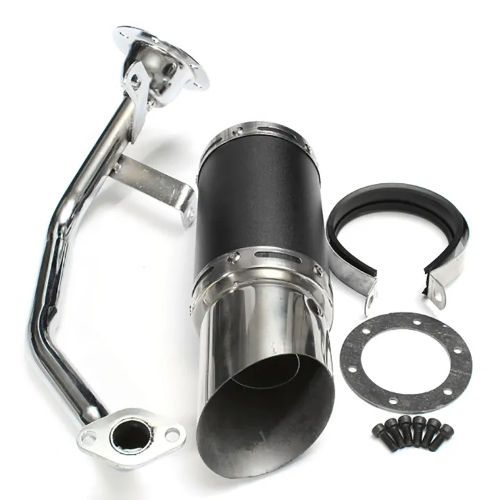 Performance Exhaust System Shorty Muffler Silencer GY6 150cc 4 Stroke