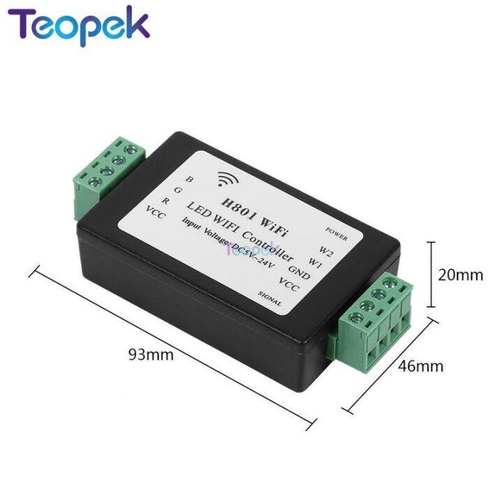 worth-buy-h801-led-สายไฟตกแต่ง-dc5-24v-อินพุต-4ch-เอาต์พุต4a-หรือเทปไฟแถบไฟ-led-rgb-rgbw
