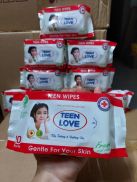 Combo 20 gói khăn giấy ướt cao cấp bỏ túi tiện lợi TEEN LOVE 20G