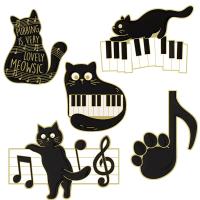 hot【DT】 Music Enamel Pin Musical Instrument Notes Brooch Badge Wholesale Accessories