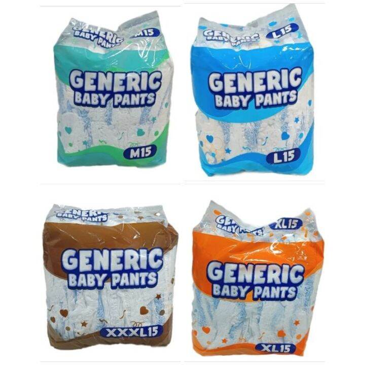 Generic Baby Diaper Pants 15pcs Lazada PH
