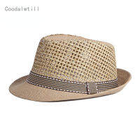 ฤดูร้อน Fedora R Cool Men ฟาง Bowler หมวกหมวก Vintage Breathable หมวกกระดาษฤดูร้อนหมวกหมวกสำหรับชาย Sombrero Cawboy