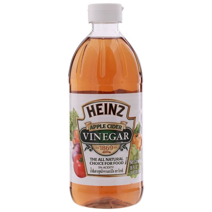 Heinz Apple Cider Vinegar ไฮนซ์ แอปเปิ้ล ไซเดอร์ เวนิกา น้ำส้มสายชูหมัก จากแอปเปิล 473ml