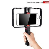 ํัYUNTENG YT5228 หัวจับมือถือ 360°ต่อกับขาตั้งกล้อง ไม้เซลฟี ที่จับมือถือ / SMARTPHONE VIDEO RIG PC02 สำหรับถ่าย Vlog