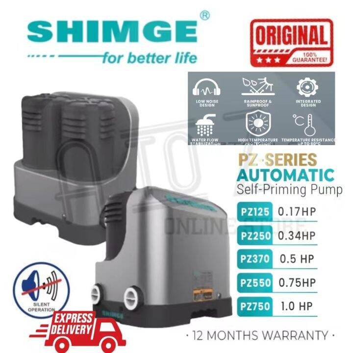 【READY STOCK】SHIMGE PZ370 & PZ750 Automatic Self Priming Water Pump 0