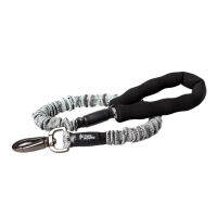 Hound Telescopic Traction Rope Suitable For Dog Golden Huskies Outdoor Sports Walking Dog Leash Gray + Black Nylon + Diving Material + Elastic Glue 75~105Cm