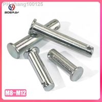 M8 M10 M12 Clevis Pins with Head Carbon Steel with Zinc Plat Shaft Flat Head with Hole Positioning Pins Cylindrical Pin Bolt Pin