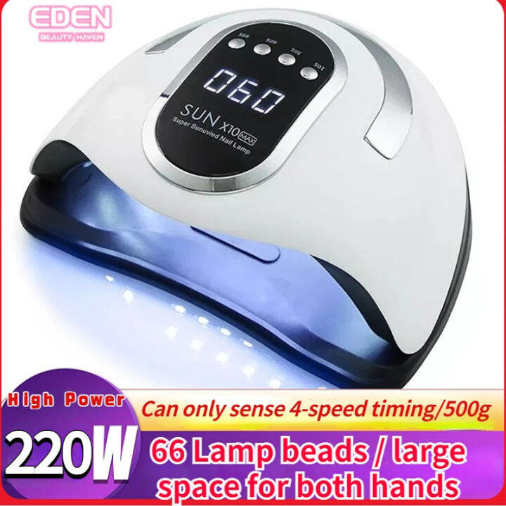 【IN Stock】220W SUN X10 MAX UV LAMP 66 LEDs UV light nail dryer Quick