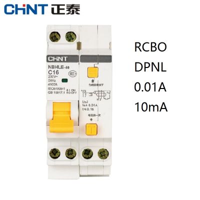 【☊HOT☊】 Chukche Trading Shop Chint Nbhle-40 16a 20a 32a 40a 10ma 0.01a 1pn Rcbo 230V เบรกเกอร์กระแสไฟตกค้างที่มีการป้องกันการรั่วไหลของกระแสเกิน