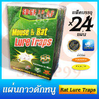 Mouse &amp; Rat Lure Traps ปวดหัวกับหนูตัวร้าย แผ่นกาวดักหนู แพ็ค 24 แผ่น ใช้ง่าย กาวเหนียว ตายแน่ ไม่อันตรายต่อคน ปิดบัญชีเจ้าหนูตัวแสบ