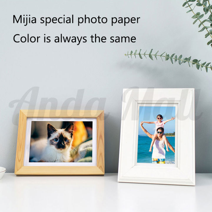 xiaomi-mijia-กระดาษพิมพ์ภาพถ่าย-80pcs-6-นิ้ว-148x100mm-เคลือบเงา-80-แผ่นกระดาษรูปภาพภาพถ่ายพื้นผิวมันวาวสูง-รูปภาพแห้งเร็วสำหรับเครื่องพิมพ์-xiaomi-mijia