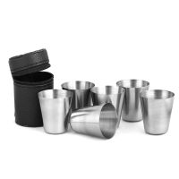 hot【DT】▬  4Pcs/6Pcs 30ml Outdoor Practical Cups Set Glasses Wine With Drinkware