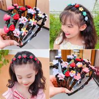 COD SDFGERGERTER Summer childrens hairpin hoop girls baby hair compression hoop hair clip headdress Korean Princess hair ornament