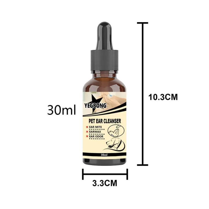 2021New Cat And Dog Ear Cleaner Pet Ear Drops For Infections Control Yeast Mites Removes Ear