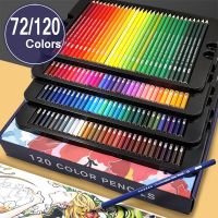 CHONG FENG SHOU 72/120 Colors Professional Wooden Colored Pencils Set 72 Oily Drawing Sketch Pencils for School Art Supplies Drawing Drafting