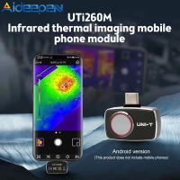 Aideepen UNI-T UTI260M โทรศัพท์มือถือ Thermal Imager PCB อิเล็กทรอนิกส์โมดูลอุณหภูมิเครื่องมือความร้อนสำหรับ Android Type-C กับกล่องป้องกัน