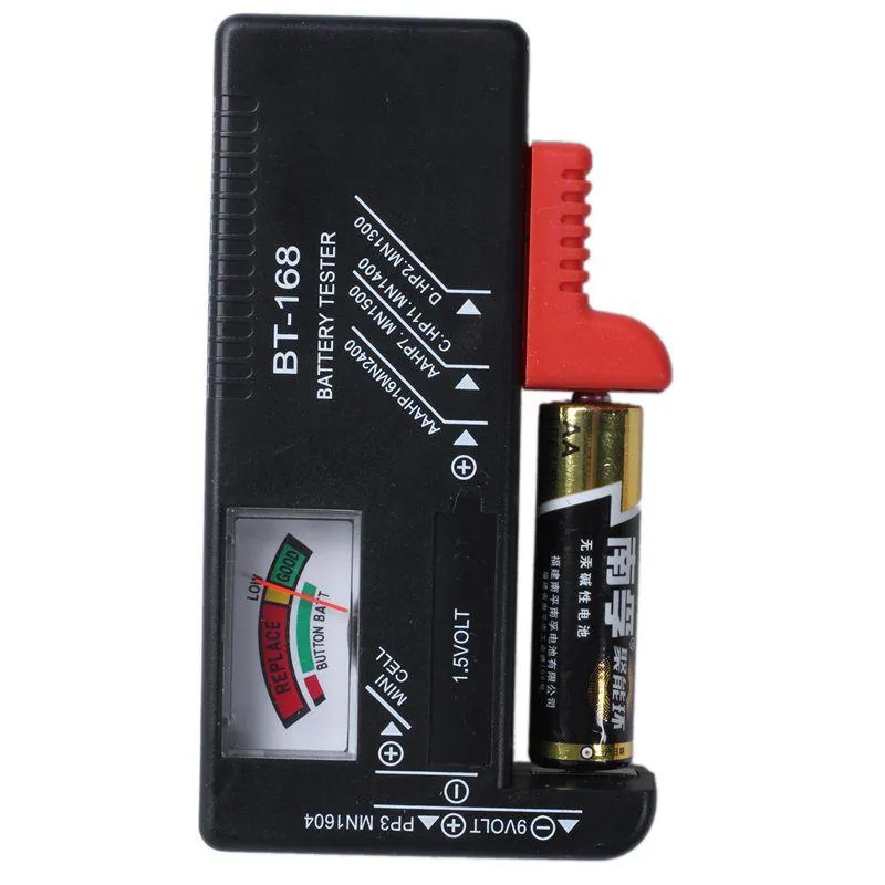 BT168 Universal Battery Checker Tester for AA AAA C D 9V Button Cell  Batteries 