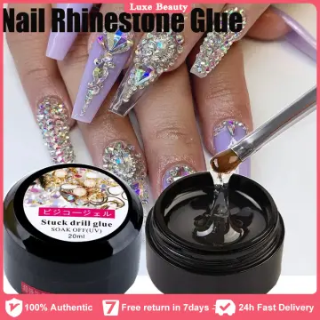 BORN PRETTY Nail Rhinestones Adhesive Glue Gel Sticky Drill Nail Art Decors  Kit