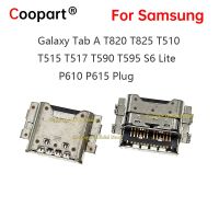 5ชิ้นขั้วต่อพอร์ตสำหรับเครื่องชาร์จไฟ USB เหมาะสำหรับ Samsung Galaxy Tab A T820 T825 T510 T515 T517 T590 T595 S6 Lite P610ปลั๊ก P615