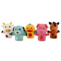 Finger Puppets for Children and Babies 5 Farm Animals Doll Set Toy