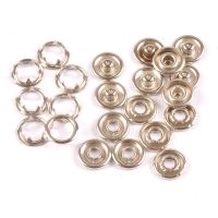 50sets(4pcs 1set) 7.5/9.5/11mm Metal Prong Snap Buttons Fasteners Press Studs Poppers Baby Romper Buckle Snap cp2123-Mengzone