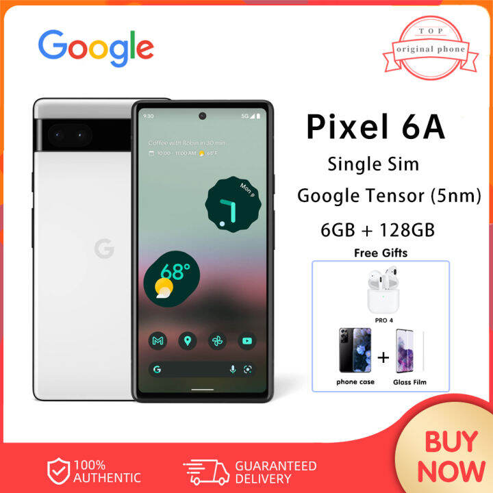 Google Pixel 6A Unlocked US Version Single Sim + eSIM 5G Mobile Phone ...