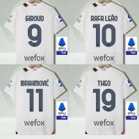 S-XXL 23 24 Adult Away SOCCER JERSEYS ACMILANED 2023 2024 IBRAHIMOVIC GIROUD Football Uniform THEO CALABIA BENNACER B.TOURE RAFA LEAO KRUNIC MESSIAS JR ORIGI Football T-shirt