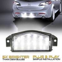 2Pcs NO Error LED Car Styling Rear License Plate Lights BS1E-51-274E|F For Mazda 3 M3 2009-2013 &amp; Mazda 2 M2 2011-2013