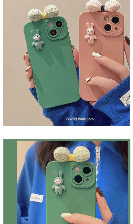 เคสโทรศัพท์-stereo-bunny-bowknot-สำหรับ-iphone13-12promax-แฟชั่นสีทึบซิลิโคนโทรศัพท์-soft-case-สำหรับ-iphone11-ผ้า-bowknot-case-สำหรับ-iphone-xs-xr-เคสโทรศัพท์-stereo-bunny-bowknot-สำหรับ-iphone8plus-