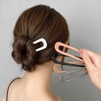 【jw】㍿  1Pc U Plastic Hairpin Fashion Color Hair Clip Pins Sticks