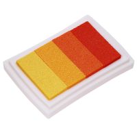 Verne Craft Ink Pads for Kids, Washable DIY Stamps Partner Rainbow Gradient Inkpad Stamp Kids Printing of