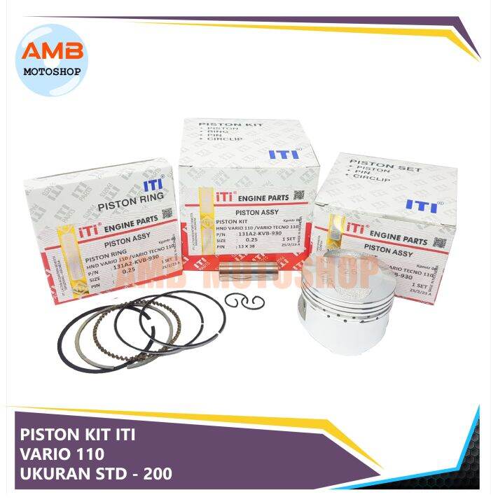 PISTON KIT VARIO 110 VARIO TECHNO 110 ITI STD SAMPAI 200 Lazada Indonesia