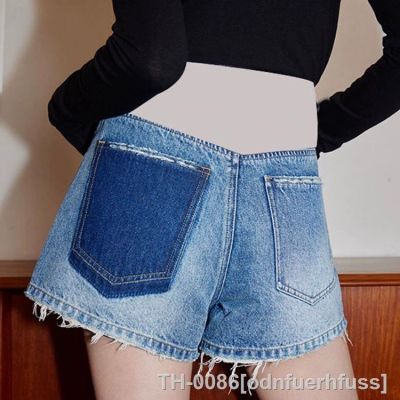 ❖ 587 Verão Fino Denim Maternidade Hot Shorts Perna Larga Loose Straight Barriga Roupas para Mulheres Grávidas Gravidez Short Jeans