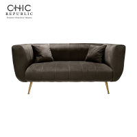 CHIC REPUBLIC HAYNES/2,โซฟา 2 ที่นั่ง - สี น้ำตาลเข้ม