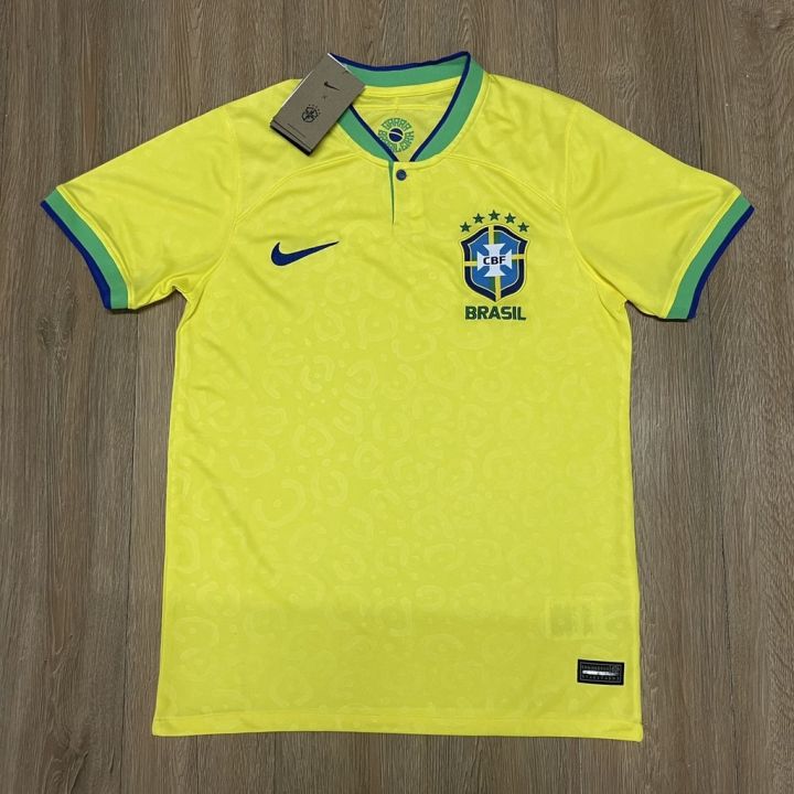 ผู้ชาย22-23บราซิลหน้าแรก-futebol-เครื่องแบบบุรุษเสื้อฟุตบอล-aaa