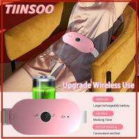 TIINSOO ABS + ผ้าสักหลาด เข็มขัดรัดเอว ที่ชาร์จ USB ประคบร้อน เครื่องนวดหน้าท้อง ของใหม่ บรรเทาอาการปวดหลัง แผ่นทำความร้อนไร้สาย ปวดท้อง-อช