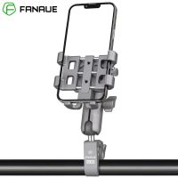 FANAUE Motorcycle Motorbike Phone Mount Aluminum Alloy with Vibration Dampener ATV/ UTV Bike Scooter Handlebar Cell Holder