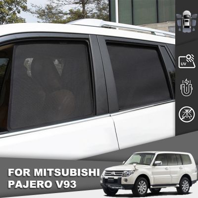 【CW】 V93 2006 2019 Montero Magnetic Car Sunshade Front Windshield Mesh Curtain Rear Side Window