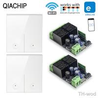 【hot】◆  QIACHIP WiFi switch 0-250V USB 5V 2.4G Wall With eWelink app Suitable for Curtain Doors Lights